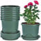 KAHEIGN 6Pz Vasi Per Piante In Plastica, 19cm Addensare Il Vaso Di Fiori Piantatrice Di Piantine Per Vivaio Per Il Controllo Delle Radici Contenitore Decorativo Per Piante Da Giardino (Verde)