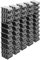 Stapelboxen Set – 50x Stapelbox mit Deckel 230x160x120 mm – Sichtbox Stapelbox Lagerbox, Schwarz