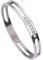 MILAKOO Edelstahl Armreif für Damen Armband mit Zirkone silber rosagold gold schwarz 6mm/8mm