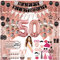 50 geburtstag deko frau geschenk - (76pack) Roségold party Banner, Wimpel, Spiral Girlanden, ballons, Lametta Vorhänge, Cupcake Topper, Pappteller, Foto Requisiten, Geburtstag Schärpe