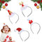 Weihnachts Haarreif, 4 Stück Weihnachts Haarschmuck, Rentier Haarreif, Kopfschmuck Weihnachten, Weihnachts Kostüm Zubehör, Christmas Decorations, Weihnachten Deko, Weihnachten Photo Booth Props (A)