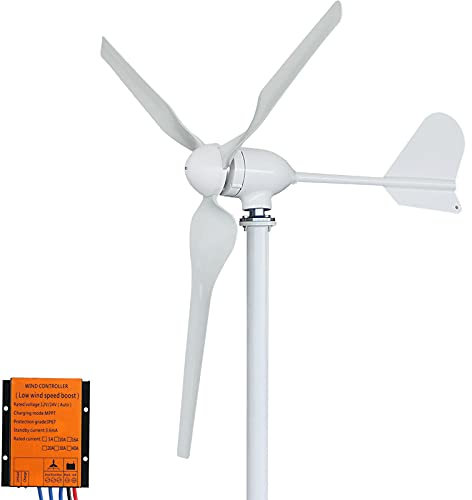 12V 24V 48V Turbina eolica 1000W Generatore eolico Kits orizzontale a magnete permanente da Pale eoliche con regolatore di carica MPPT per tetto domestico