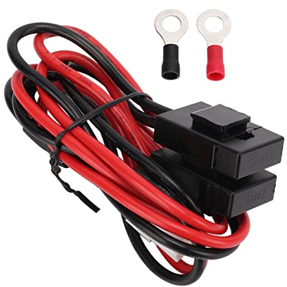 Autoradio-Netzkabel, Autoradio Stromkabel 33,5 Zoll, Auto Walkie Talkie Netzkabel, Autoradio-Netzkabel 85 Cm/33,5 Zoll Lang Ersatz für FT-450 FT-991/Kenwood TS-480 IC-7000 IC7600,