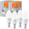 LEDVANCE Smarte LED-Lampe mit WiFi Technologie, Sockel E14, Dimmbar, Lichtfarbe änderbar (2700-6500K), RGB Farben änderbar, ersetzt Glühlampen mit 40 W, SMART+ WiFi Candle Multicolour, 4er-Pack