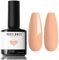 Modelones Gel Nail Polish, 15ml Pastel Peach Orange Gel Polish 1 Pcs Soak Off LED Summer Light Orange Nail Polish Gel Nail Art Starter Salon Manicure DIY at Home 2022