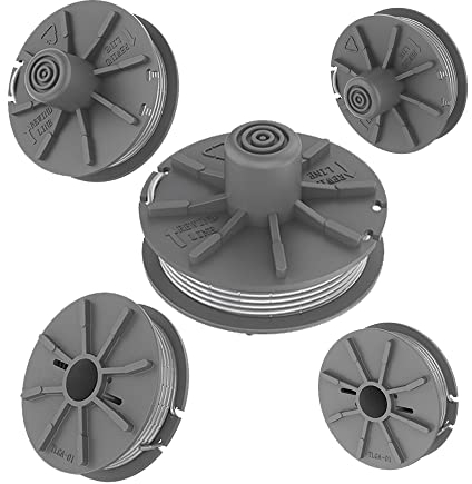 Lot de 5 Bobines de Fil Cranté de Rechange pour Débroussailleuse et Coupe Bordure Gardena 8846 8847