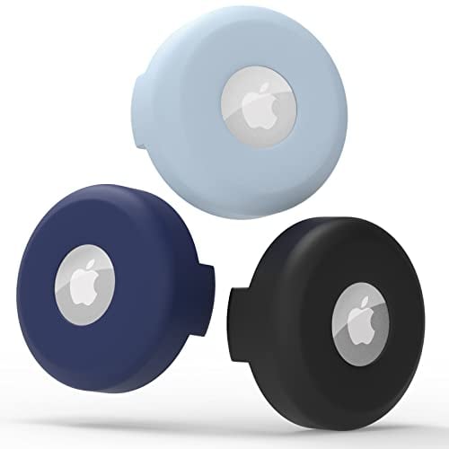 Silikon Schutz Hülle für Airtag Hundehalsband, [3 Stück] Pawinner Wasserdichte Silikonhalter Kompatibel mit Apple Airtag GPS Finder, Silikon Schutzhülle für Haustier Katzen Hundehalsbändern