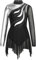 iEFiEL Mädchen Ballettkleid Glitzer Eiskunstlauf Kleid Kinder Swing Schaukel Tanzkleid Ballettanzug Langarm Body Trikot Turnanzug Ya Schwarz 146-152
