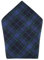 Trafalgar Herren Ives Grün und Marineblau Blackwatch Plaid Einstecktuch, Grün und Marineblau, Einheitsgröße
