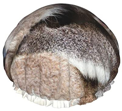Koala Bear Print Shower Cap For Women Reusable Double-Layer Fabric Shower Caps Girls Hair Caps