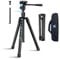 SIRUI Traveler X Carbon Video Kamera Stativ, Reisestativ Leichtes 0,95 kg mit Panorama Video Fluidkopf, innovativen Quick Twist Beinen, Mittelsäule für DSLR, Reisen und Videoproduktion