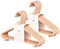3 Sprouts - Ceintres pour Enfant - Ceintres Bébé - Cintres en Plastique Durable en Paille de blé pour Enfants et Tout-Petits – Cintres pour vêtements de bébé pour Placard – Lot de 30 - Rose