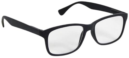 Wellys Lesebrille Multi-Zones: +0,25 bis +3,0 Dioptrien, Unisex, Mattschwarz