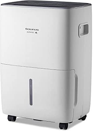 Taurus Pleasant Water Pump - Deshumificador con nivel humedad, 30L/24h, hasta 60 m², 3 velocidades, gas refrigerante R290, filtro de carbón extraíble y lavable, indicador depósito lleno, 460W