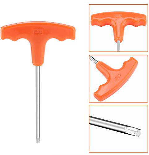 t27 torx Handle,Clé 27 T, Embout T27, Tournevis Slt 5X100Mm T27, Poignée Torx T27 T, Clé Torx T 27, Clé Torx T 27 Poignée T Universelle Tournevis Torx T27 pour 0812