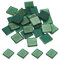 sourcing map Mosaic Tiles, Glass Tiles, Shine Crystal Mosaic Glass Pieces Bulk Square Glitter Crystal Mosaic Tiles 2 x 2cm for Home Decoration, DIY Crafts, Pack of 25(100g, Camouflage Green)