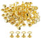 sourcing map 50 Sets Leder Nieten 9mm Doppelt Kappe Nieten 12mm Höhe Metall Nieten Runde Nieten Hohlnieten Niete für Leder Handwerk Reparatur DIY Geldbeutel Gürtel Taschen Schuhe Gold Ton