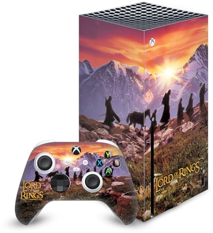 Head Case Designs Officially Licensed The Lord Of The Rings The Fellowship Of The Ring Group Graphic Art Vinyl Sticker Gaming Skin Decal Compatible With Xbox Series X Console and Controller Bundle