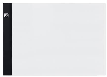 Meichoon A5 LED Kopiertafel Comics und Animation Peilsender Leuchtplatte USB-Netzteil Elektrodenloses Dimmen Geeignet für Künstlerdesign Skizzieren Malen und Betrachten von Dias