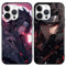 PBNDJVG 2 Stück Handyhülle für iPhone 11 Pro Hülle 5.8 Zoll Anime Uchiha Itachi Sasuke Manga Muster Design Junge Case All Inklusiv Linsen Schutzhülle TPU Silikon Weich Ultra Dünn Cover, 09