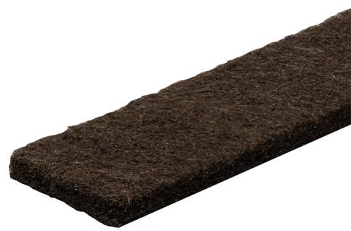 WAGNER Filzrolle - 16 x 1000 x 3 mm, selbstklebend, braun, für Filzgleiter, Schutzpads oder zum Basteln - 15131099