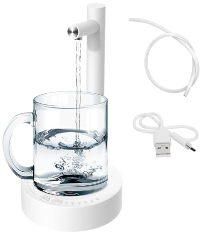 Bedside Water Dispenser, USB Rechargeable Automatic Water Dispenser Water Bottle Dispenser Water Bottle Pump for Home, Office, Outdoor
