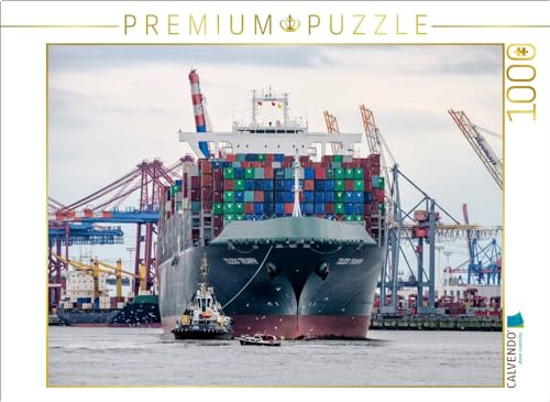 Puzzle · Das Containerschiff Toledo Triumph | Das Containerschiff TOLEDO TRIUMPH (IMO 9737486) im Hamburger Hafen · 1000 Teile · Lege-Größe 64 × 48 cm · CALVENDO Puzzle
