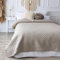 CalmyHOME Tagesdecke 240x260 Beige Bettüberwurf Bett Überwurf Sofaüberwurf Steppdecke Sofa Decke Überwurfdecke Betthusse XXL Überdecke Gesteppte Tagesdecken gesteppt Quilt Bedspread