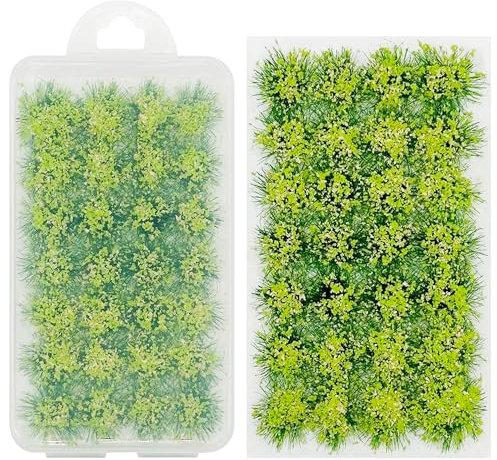 Cayway Shrub Flower Cluster, Statica Erba Paesaggi Ciuffi D'Erba Erba Modellismo Statico Modello di Scenario per Il Treno Paesaggio Ferrovia Scenario Militare (Rosa)