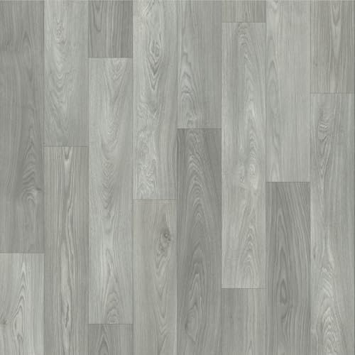 Quality Vinyl Flooring Roll Wood Plank Effect Lino Cheap Kitchen Bathroom Felt Backed (2m x 1.5m)