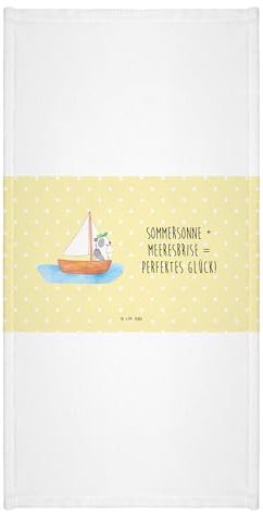 Mr. & Mrs. Panda 70 x 140 Handtuch Sommer Meer Glück - Geschenk, Sonnenstrahlen, Duschtuch, Natur, Winter, Herbst, Badetuch, Strandtuch,