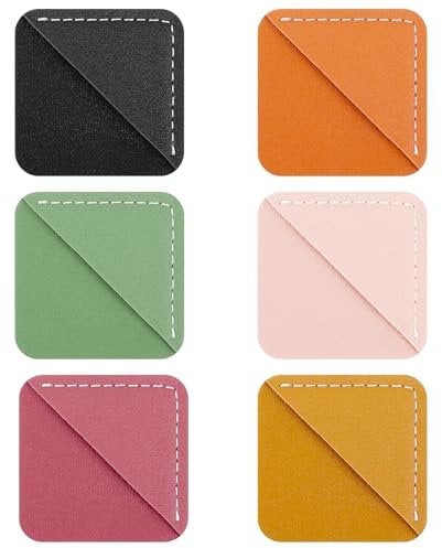 6 Stück Lesezeichen,Ecklesezeichen aus Leder,Ecke Seite Buch Marks,Seitenecke Lesezeichen,Vintage Seitenmarkierungsclip,Tragbares Lesezeichen,Buch Zubehör,für Bücherwurm Buchliebhaber Lesergeschenk