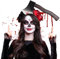 NVTRSD Axt Haarreif, Halloween Haarreif, Halloween Accessoires, Kopfschmuck blutige Axt im Kopf, Zombie Kostüm Zubehör, Horror Haarschmuck blutig, für Erwachsene, Damen, Herren