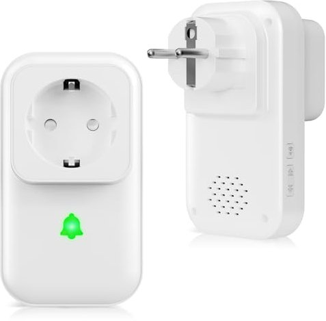 Stromausfallmelder Stromausfall Gefrierschrank Sirenen, COTINSE 0-110db Stromausfallalarm melder mit LED Anzeige, Haushaltsalarme 7 Klingeltöne Stromwächter warnmelder für Kühlschränken Sumpfpumpen
