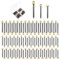 YUXIANLB Brass Picture Hanging Nails Nail Assortment Kit 90PCS 3 Sizes Small Nails Wall Decorative Nails Finishing Nails Hardware Nails Steel Assorted Nails Galvanized Nails with Plastic Box for Home