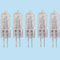 BULBEAWICK G4 50W 220V 20W Halogenlampen 110V 35W 50W für Kronleuchter, Schienenbeleuchtung, Unterschrank Puck Lampe 35W 110V 5PCS