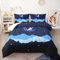 Duvet Tiefblaue Sterne Bedruckte Schlafdecke Ganzjahres Bettdecke Winter Aesthetic Komfort Bett Decke Maschinen Waschbar
