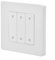 Jonikuper Smart Dimmer Switch, Wireless Switch, Dimmable Lighting Scheduling, Compatible With 1-3 Groups Of Light Control, For ZigBee, For Smart Life APP Remote Control(3 Gang White)
