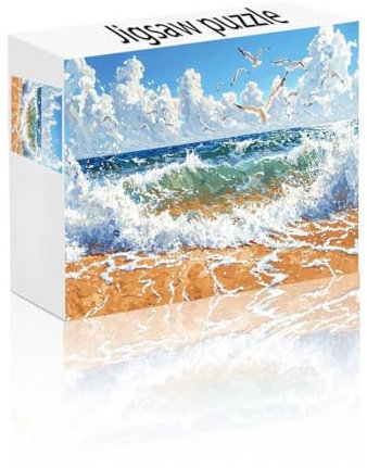 Puzzle Erwachsene 24 Teile Wolke, Strand Puzzle Lernspiel Herausforderung Schwierigkeit, Vielfältig und Bunt Puzzlespiele, Freizeitaktivität Lustige Geschenke Wohndeko für Erwachsene ab 14 Jahren Y-8