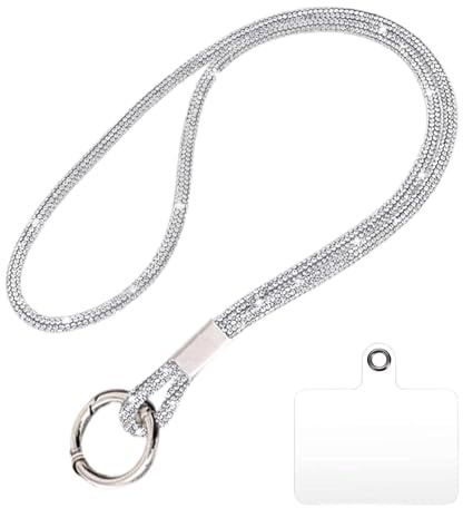 Yotlien ChaîNe De TéLéPhone Portable, Avec Strass Bling, Chaine Telephone Portable, Portable Diamant Cristal ChaîNe, ChaîNe De TéLéPhone Portable à Paillettes, Compatible Avec Tous Les Smartphones