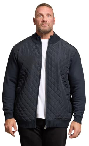 BadRhino Big & Tall Blue Diamond Quilted Jacket - Men's - Plus Size Curve