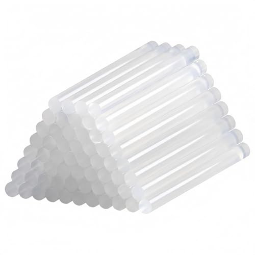 Lot de 60 bâtons de colle chaude, transparents, 11 mm x 100 mm, pour pistolet à colle, séchage rapide, pour bricolage, réparation, décoration