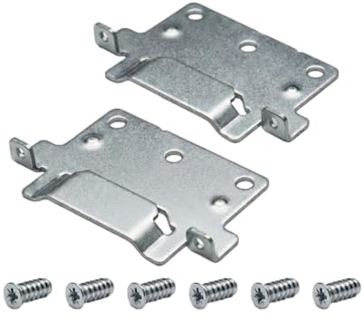 Mounting Plate Suitable for IKEA 116791 Skorva Centre Beam - Set of 2 Including Screws - Bed Fitting for Malm, Hemnes, Brimnes Bed Frame - Ideal for Camper Van Removal & Motorhome Bed