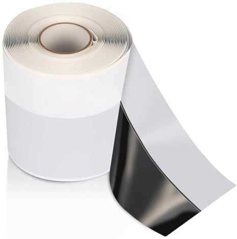 AOAOJIAO Self Adhesive Flexible Waterproof Upstand Baths & Shower Trays Seals, Tanking Sealant Sealing Tape, Bath Seal Used Prior to Tiling, Anti Mould