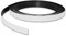 Magnetband Kennzeichnungsband farbig, Breite 10mm - 5m Rolle - Magnetstreifen - Zum Beschriften und Markieren, von Lager, Werkstatt, für Whiteboards, Flipcharts, Präsentationen, Farbe:weiß