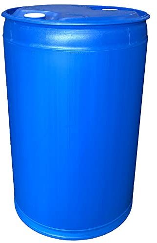 Augason Farms 55-Gallon Water Storage Barrel - BPA-Free Plastic Barrel - Emergency Water Storage Drum for Home Preparedness