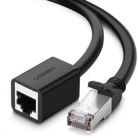 Ugreen Extension Cable Ethernet RJ45 Cat 6 FTP 1000 Mbps Internet Cable 5 m Black (NW112 11283)