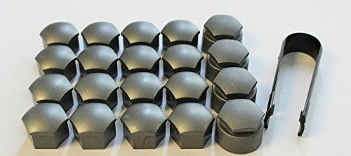 NEW GENUINE AUDI Q7 2006-2015 19mm WHEEL NUT BOLT COVERS LOCKING CAPS WITH TOOL NEW