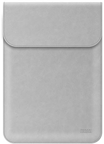 TECOOL Custodia PC Portatili 13-13.3 Pollici,Borsa Pelle Protettiva Cover Sleeve per MacBook Air 13,MacBook Pro 13, 2023 2021 MacBook Pro 14 M3 M2 M1, Huawei MateBook D14,Surface Laptop 5-1,Grigio