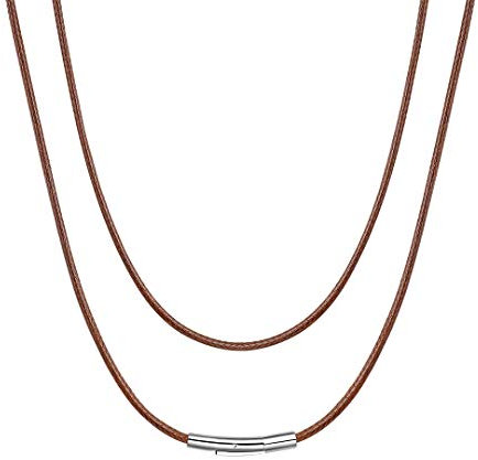 ChainsHouse Cord Necklace Mens Necklace Leather Rope Strap